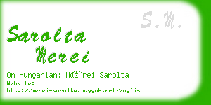 sarolta merei business card